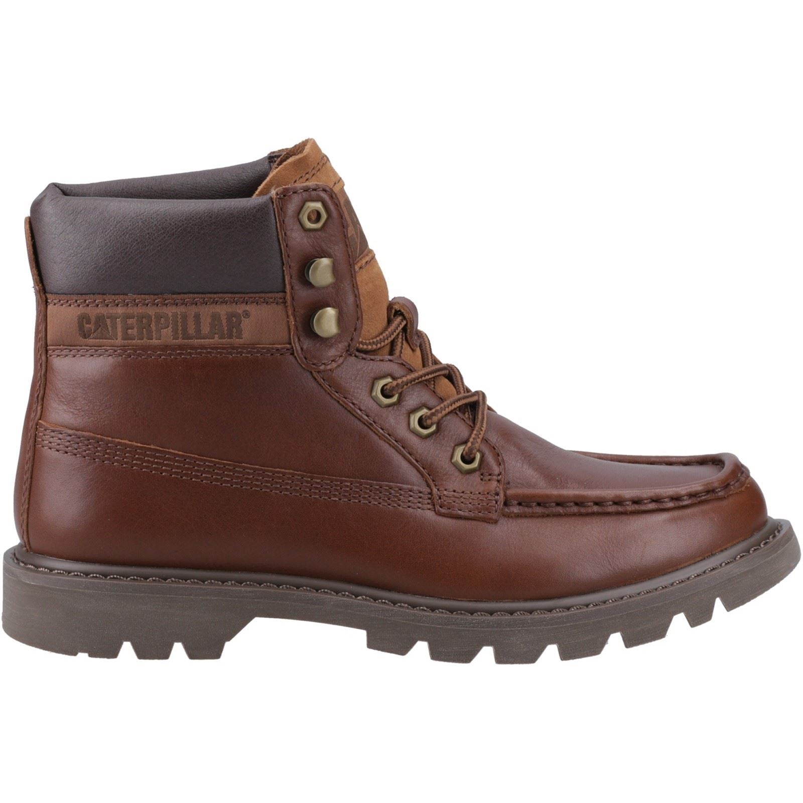 Caterpillar Colorado Moc Toe Bottes De Cheville En Cuir Pour Hommes Nuthatch