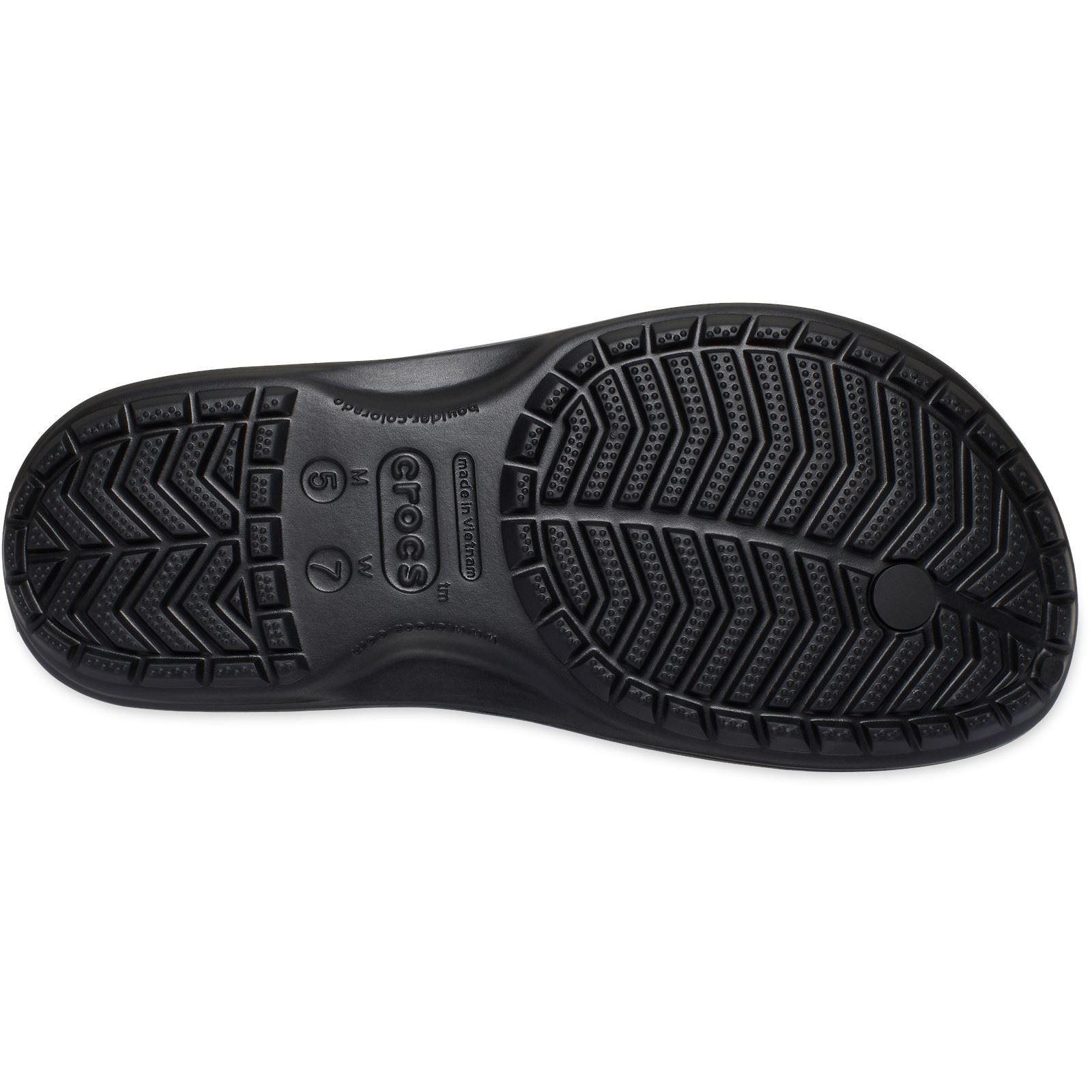Crocs Crocband Flip Tongs En Caoutchouc Noir/Grey Ardoise