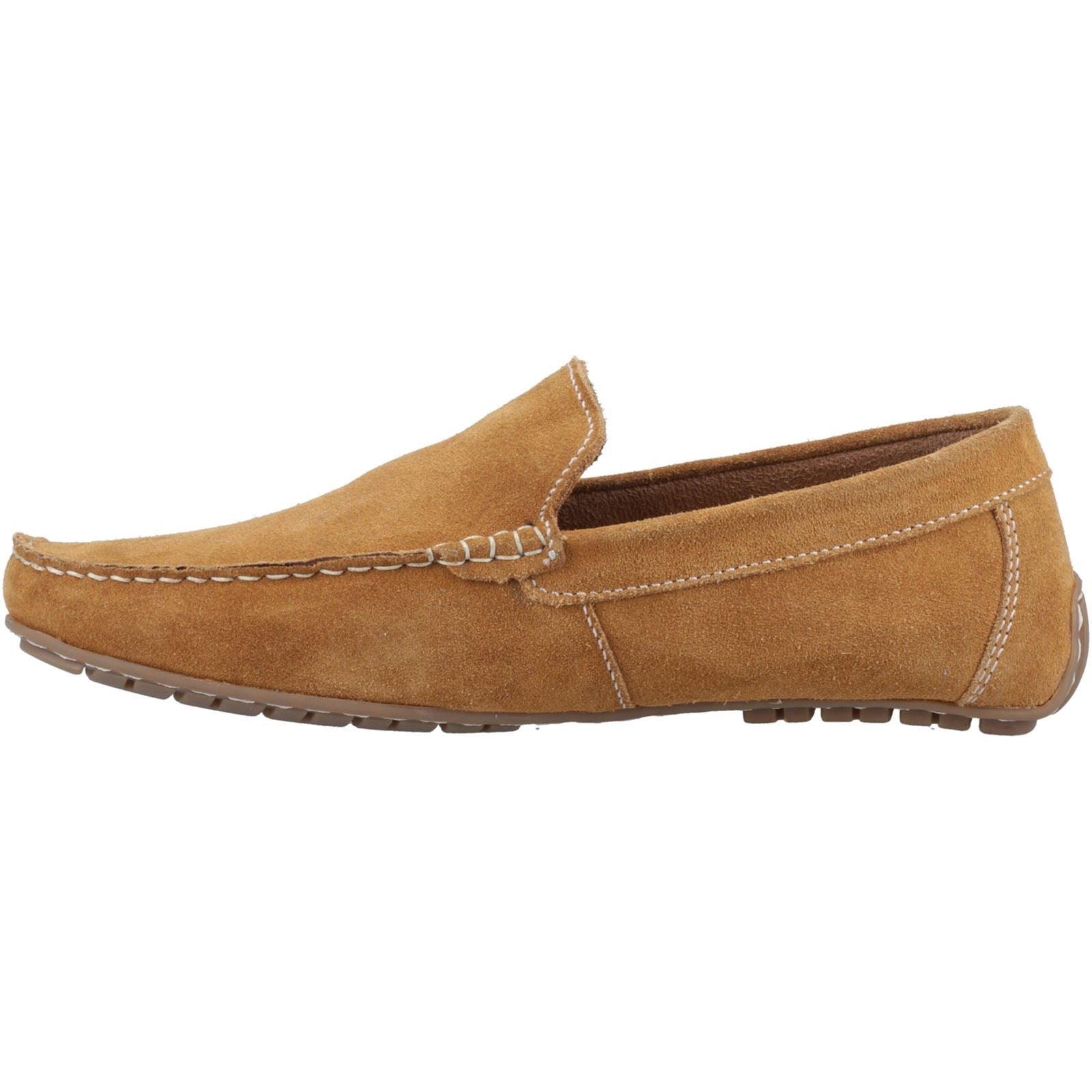 Hush Puppies Ralph Suede Mocassins Pour Hommes En Cuir Couleur Fauve