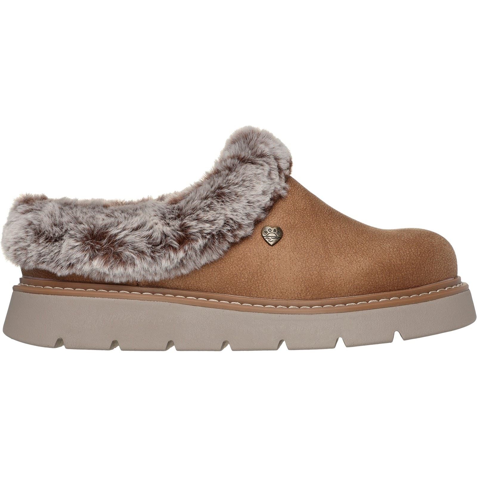 Skechers Keepsakes Lite Cozy Blend Chaussons Pour Femmes En Textile Couleur Châtaigne