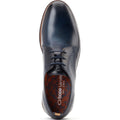 Base London Roly Chaussures À Lacets En Cuir Pour Hommes Bleu Marine