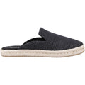 TOMS Santiago Mule Chaussons Métalliques Noirs Pour Femmes En Textile