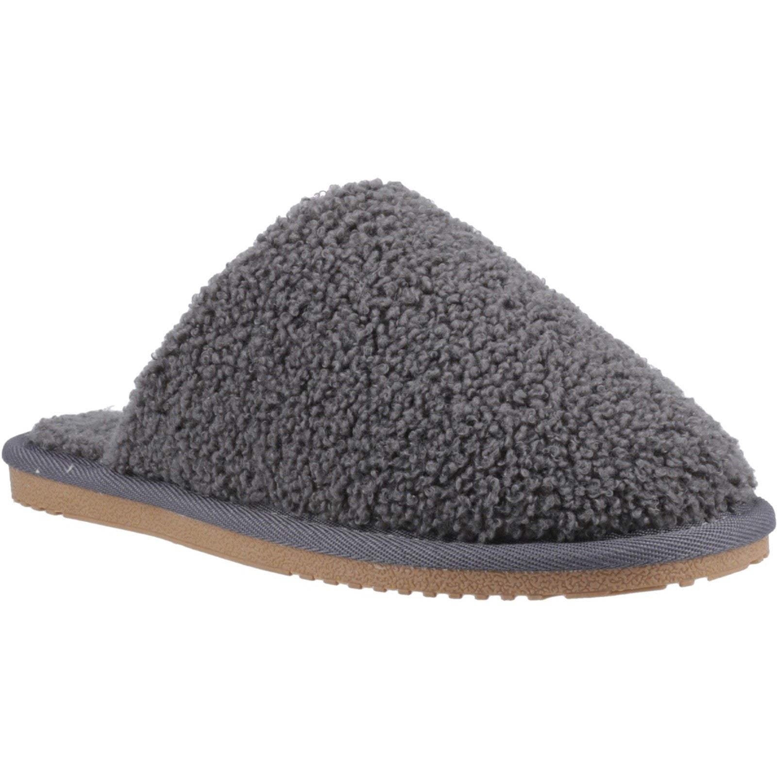 Hush Puppies Joanna Chaussons De Femme En Textile Gris Anthracite