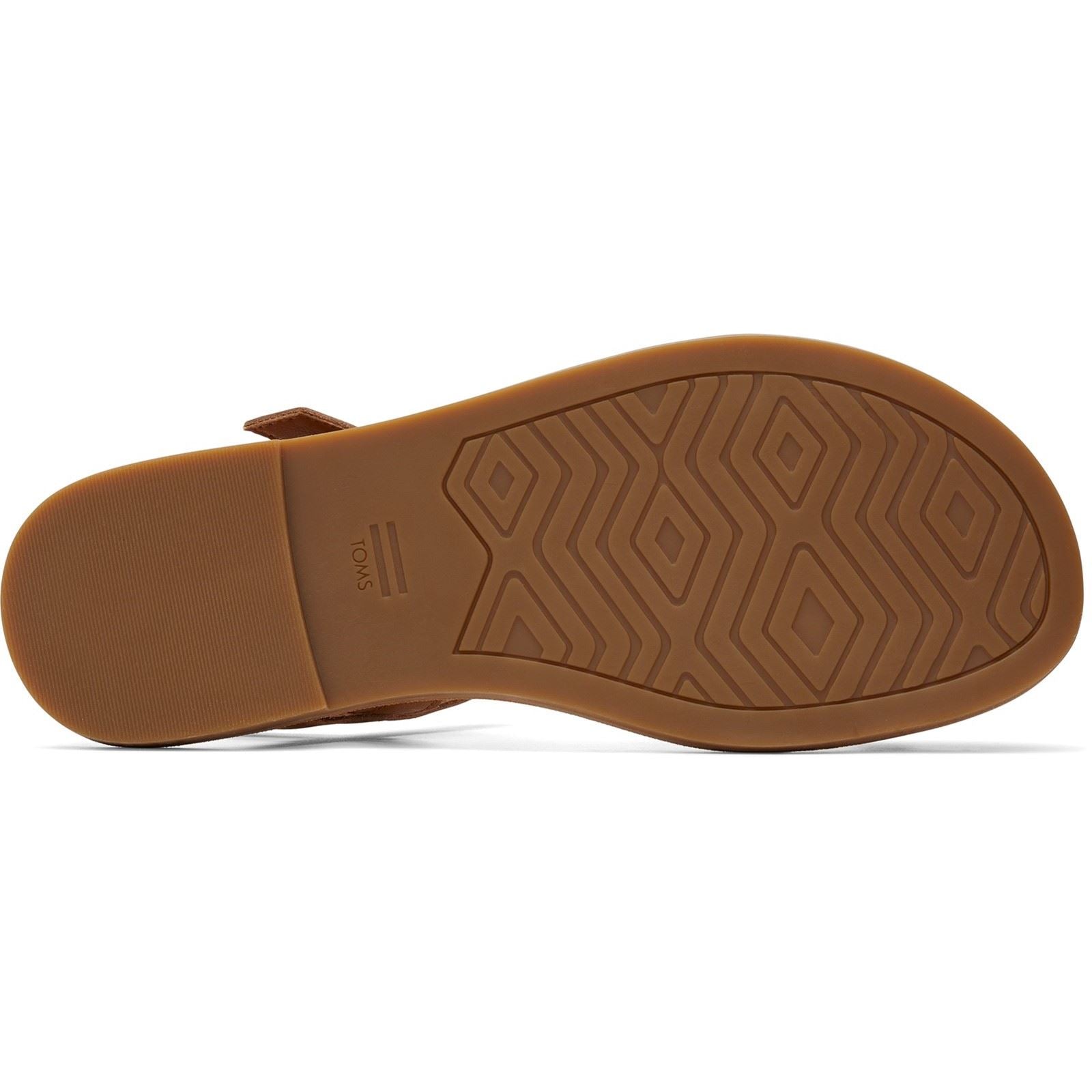 TOMS Kira Sandales En Cuir Pour Femmes Couleur Caramel