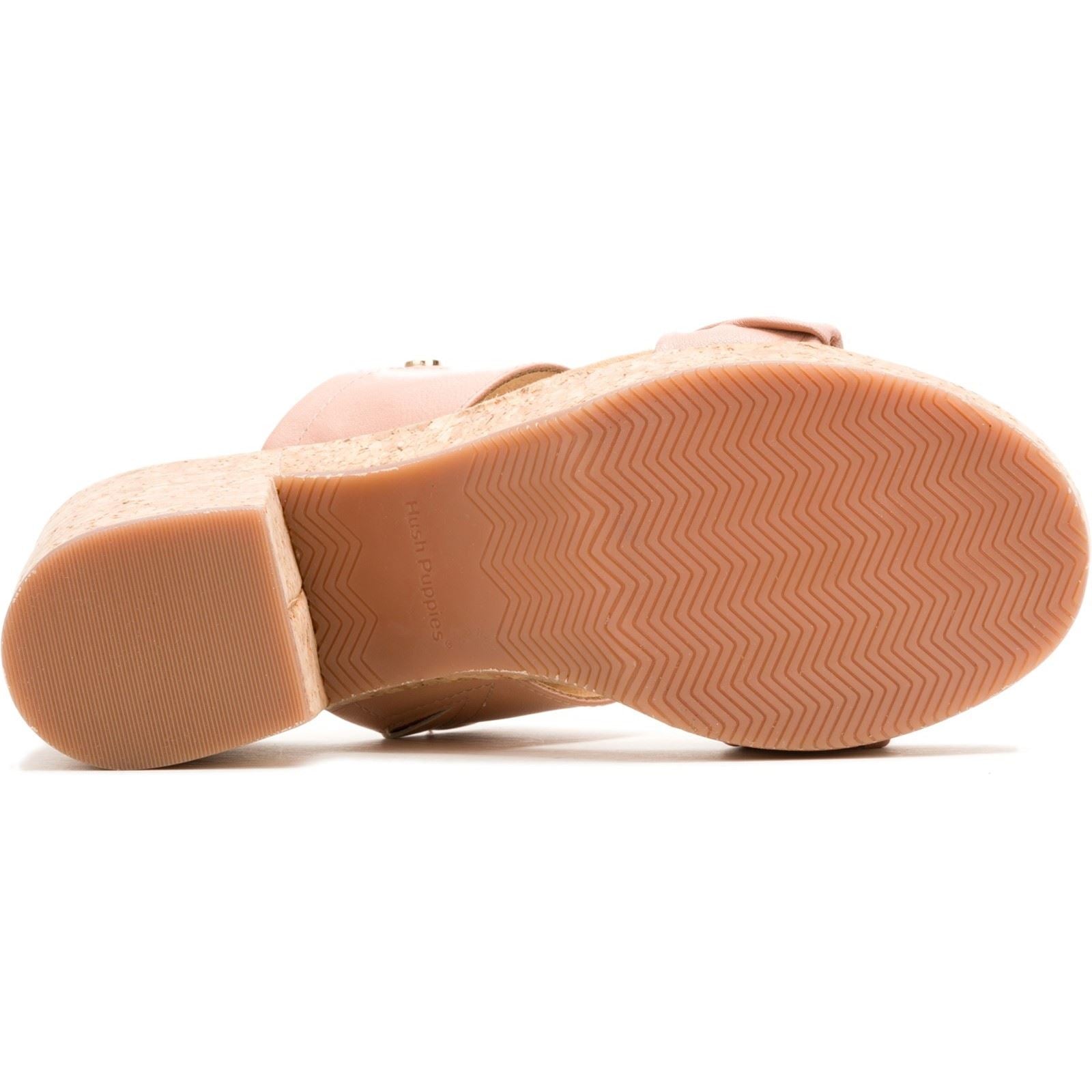 Hush Puppies Poppy Sandales En Cuir Pour Femme Couleur Crème Café