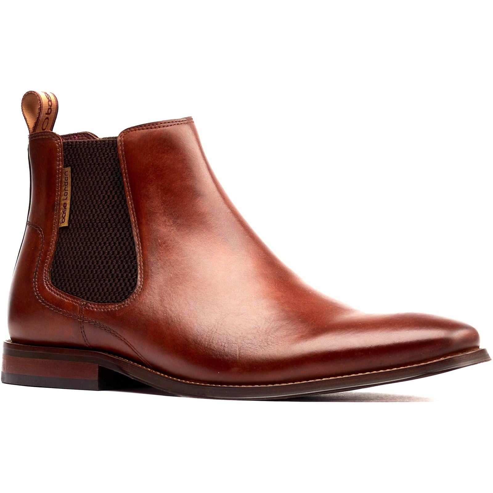 Base London Sikes Bottes En Cuir Pour Homme Couleur Tan