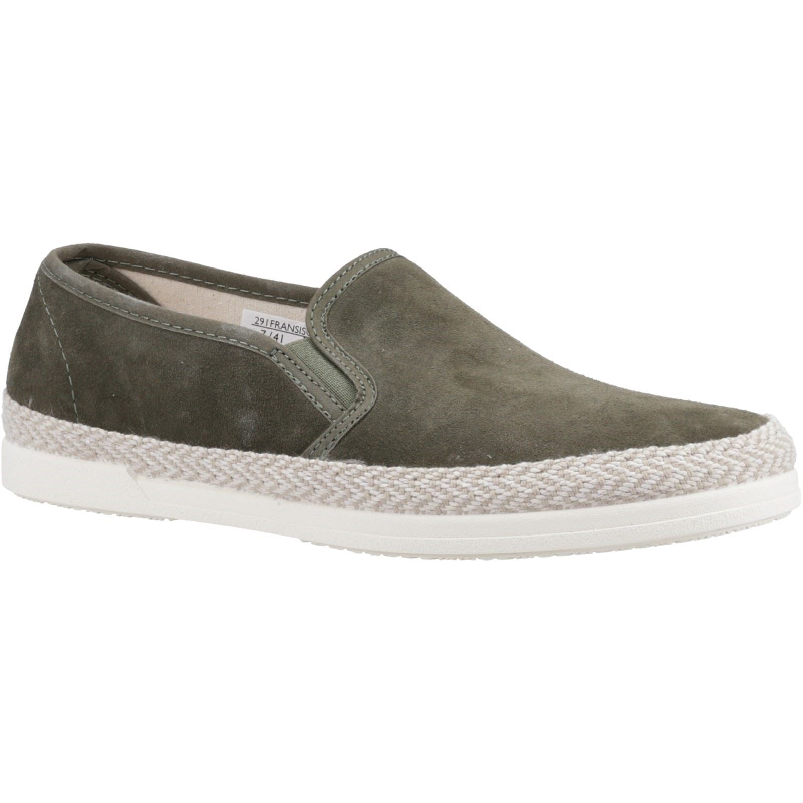 Dune Francisco Baskets En Daim Pour Hommes De Couleur Kaki