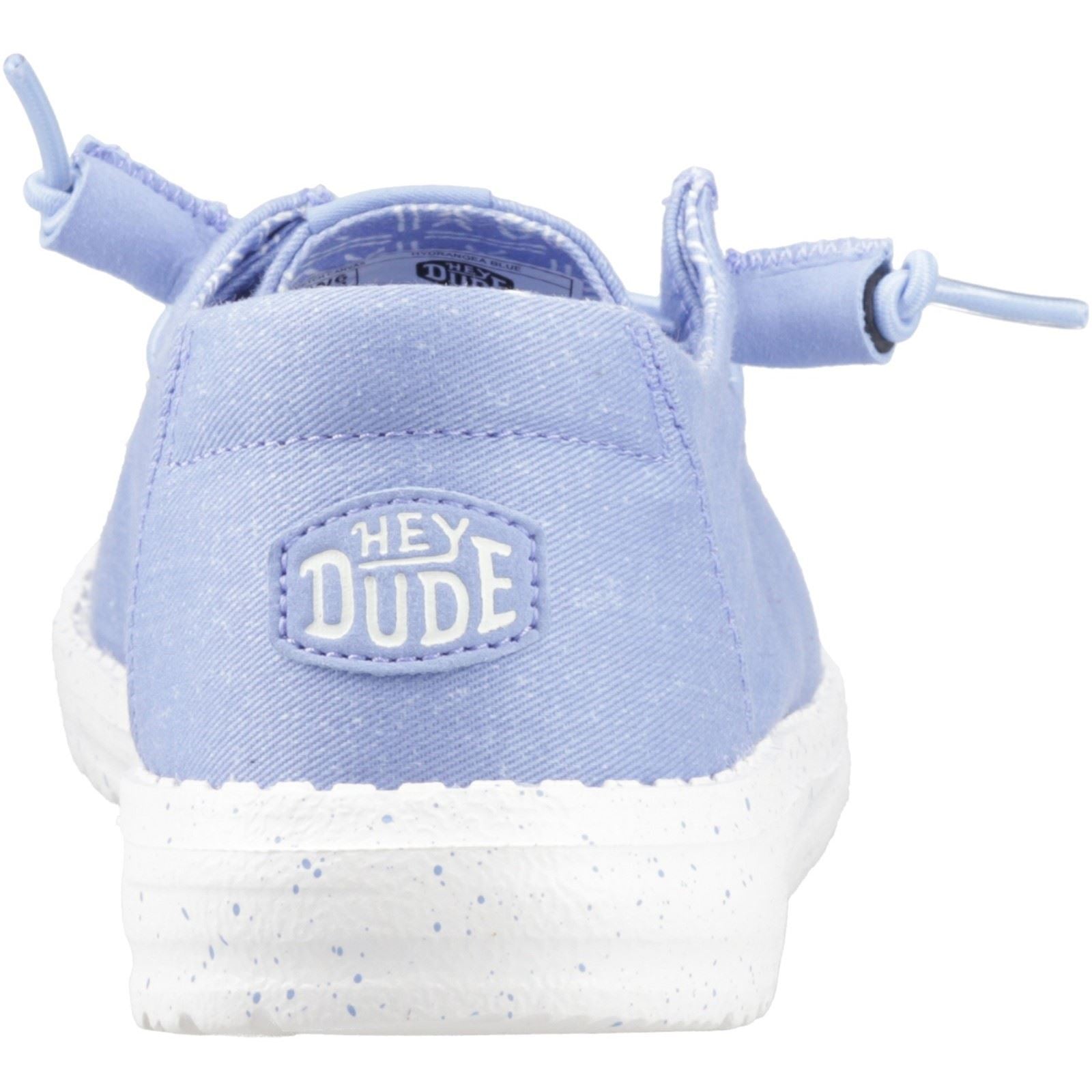HEYDUDE Wendy Stretch Canvas Mocassins En Textile Pour Femmes Bleu Hortensia