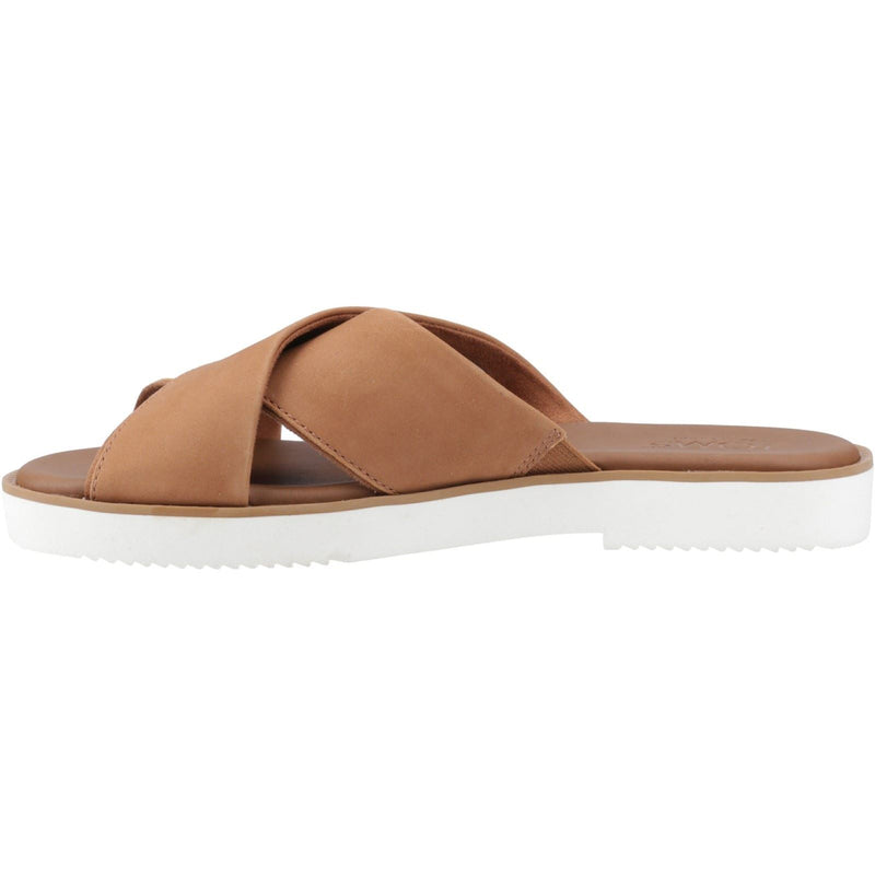 TOMS Mae Crossover Sandales Marron Pour Femmes En Cuir