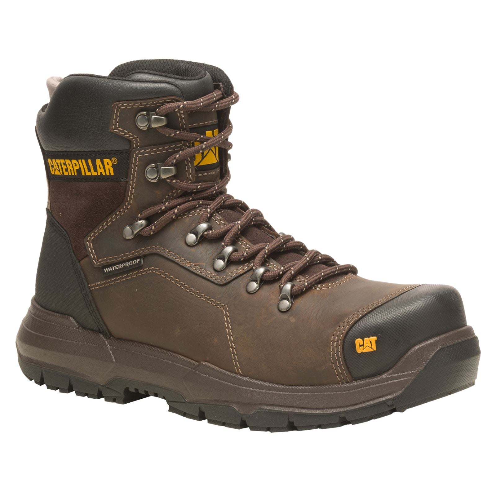 Caterpillar Bottes De Sécurité En Cuir Diagnostic 2.0 Coffee