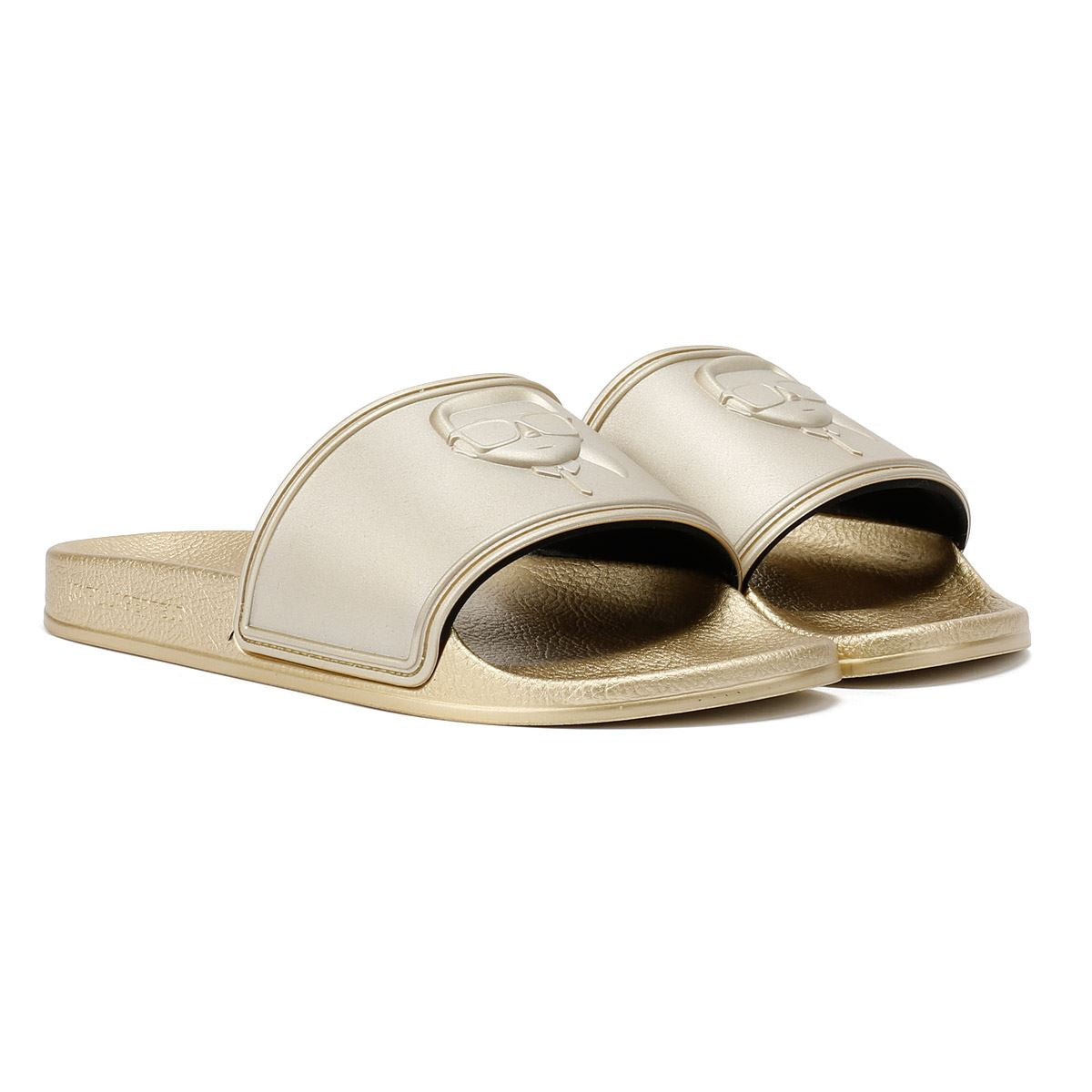 Karl Lagerfeld Kondo 2.0 Karl NFT Sandales Dorées Pour Femmes