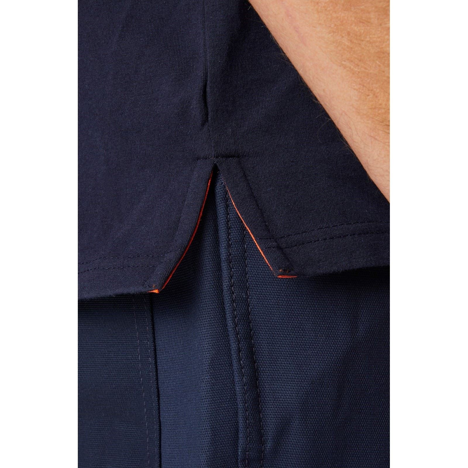 Helly Hansen Workwear Kensington T-Shirt Polo Bleu En Coton Pour Homme