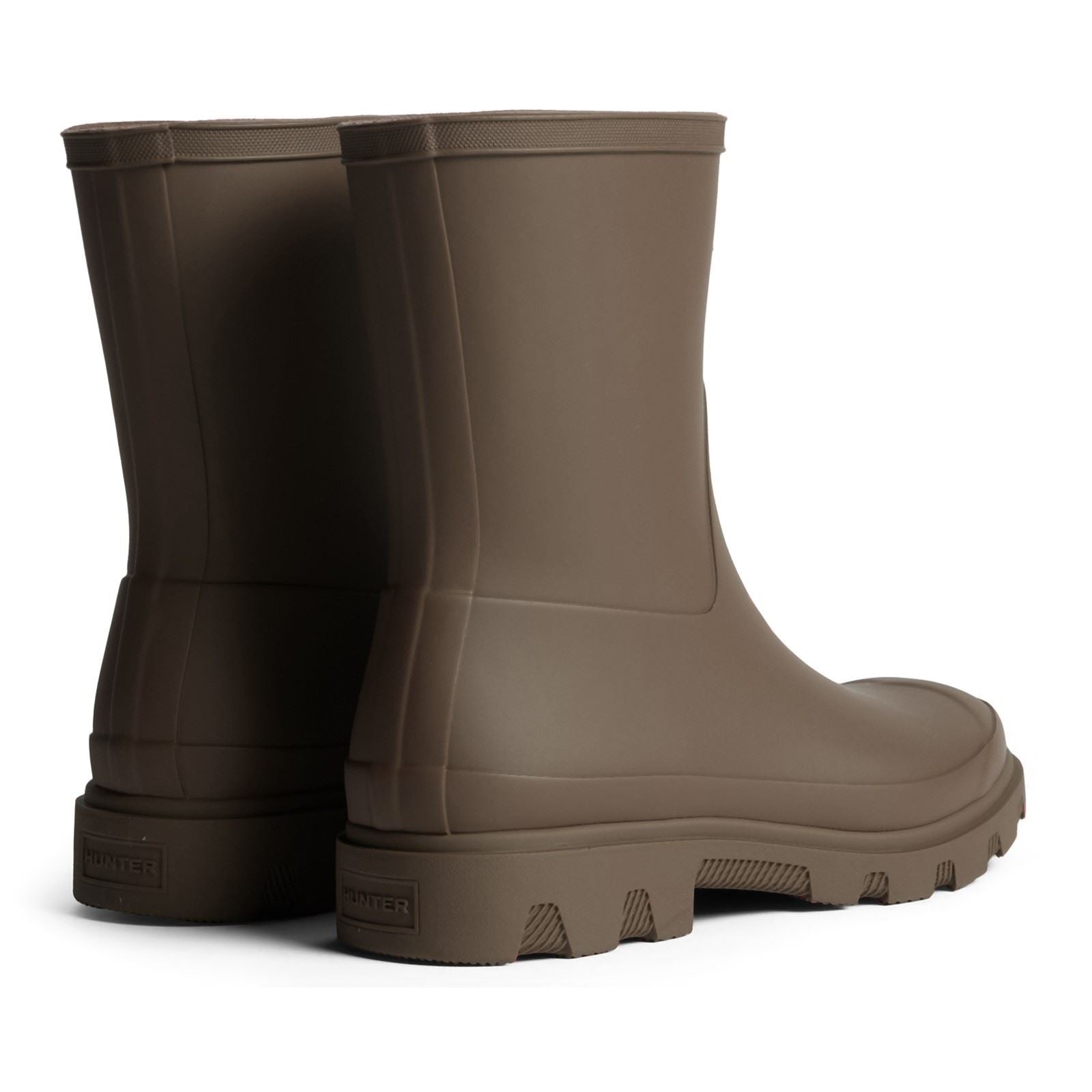 Hunter Downpour Short Boot Bottes En Caoutchouc Pour Femmes Couleur Chocolat Marron