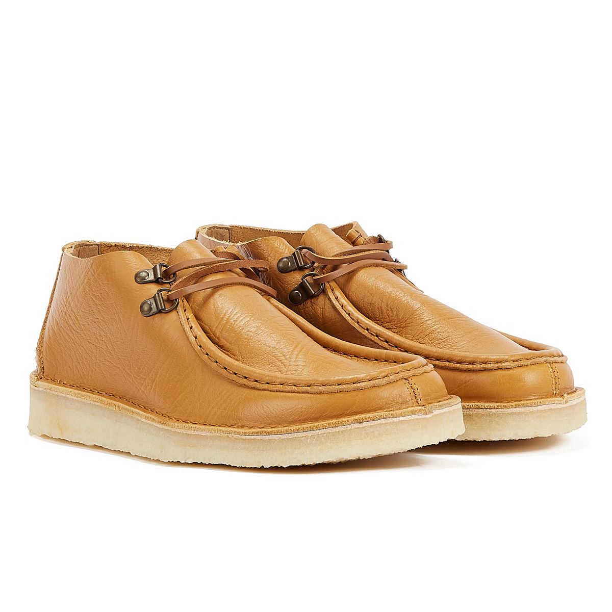 Clarks Originals Bottes Légères Pour Hommes De Couleur Tan Clair Desert Nomad Leather Curry