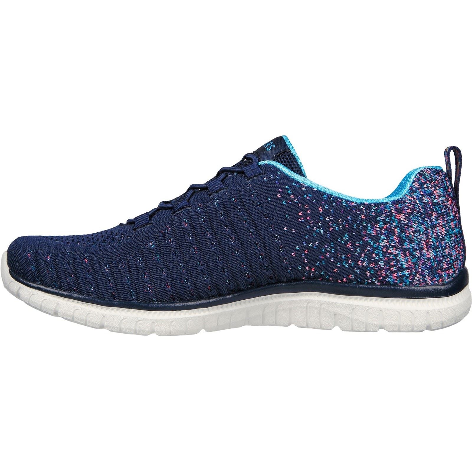 Skechers Virtue Sneakers Textile Pour Femmes En Bleu Marine/Bleu