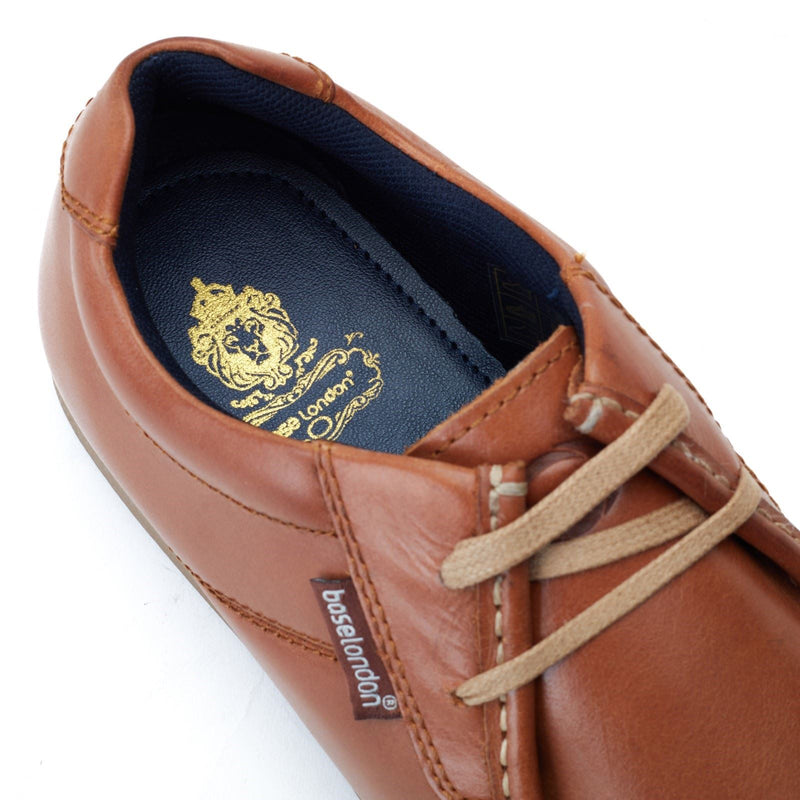 Base London Event Chaussures À Lacets Pour Hommes En Cuir Tan