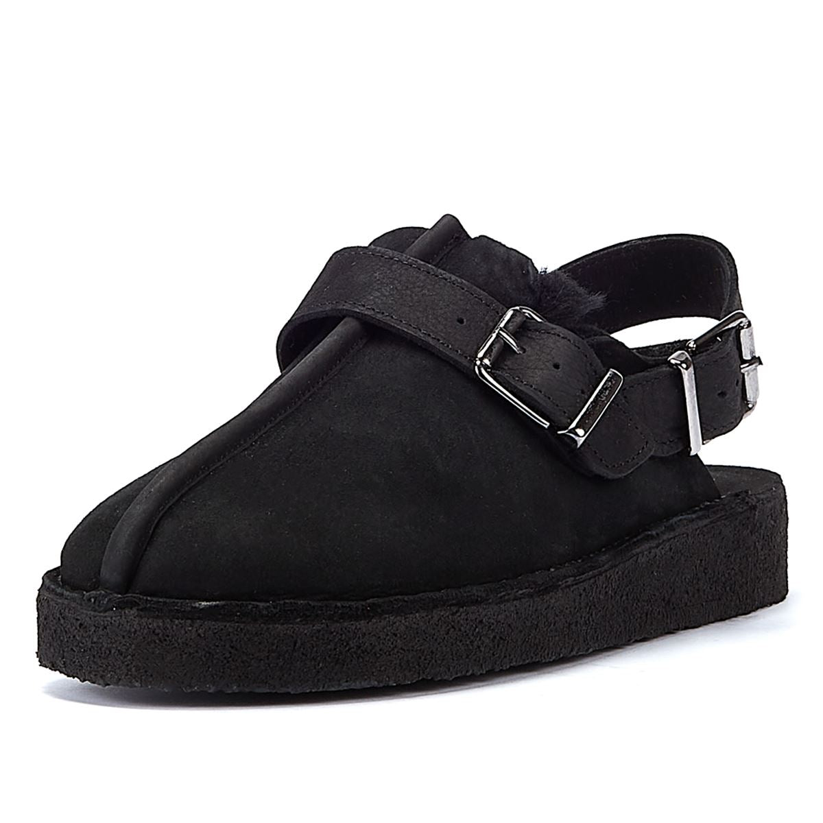 Clarks Originals Trek Mule Sling Doublé Chaussures Confort Femme Noir