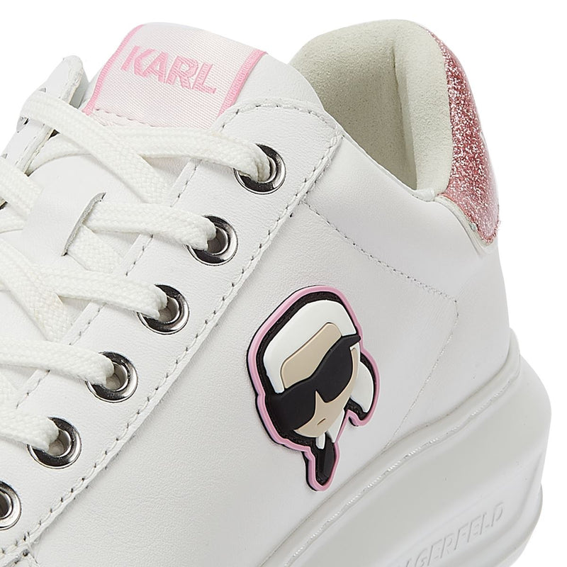 Karl Lagerfeld Kapri Nft Lo Lace Baskets Pour Femmes Blanches/Roses