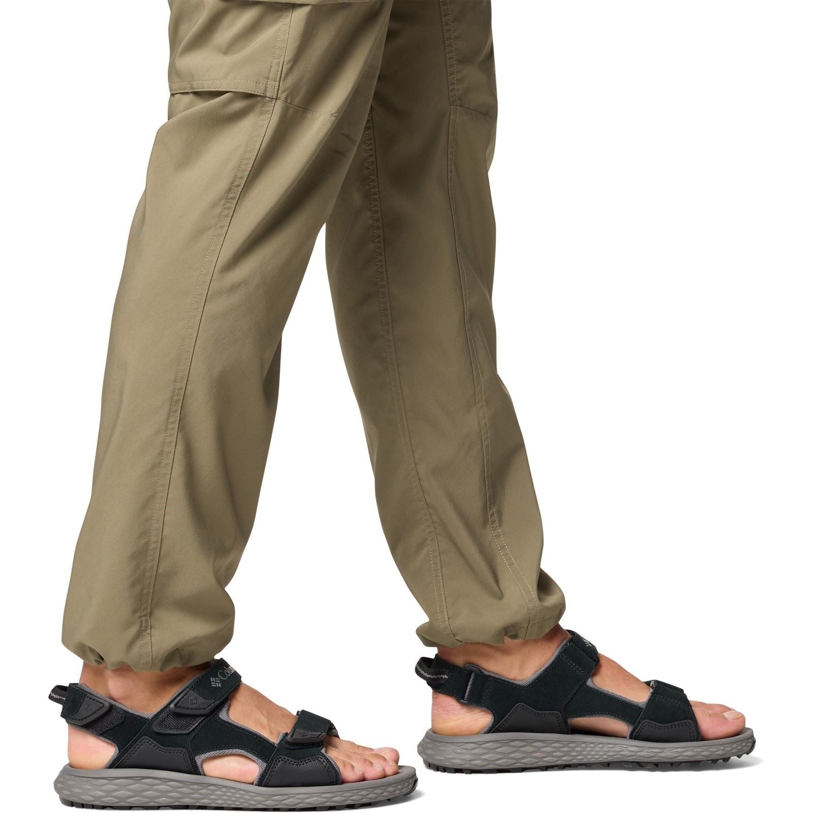 Columbia Konos Hiker 3-Strap Sandales Noires En Polyester Pour Homme