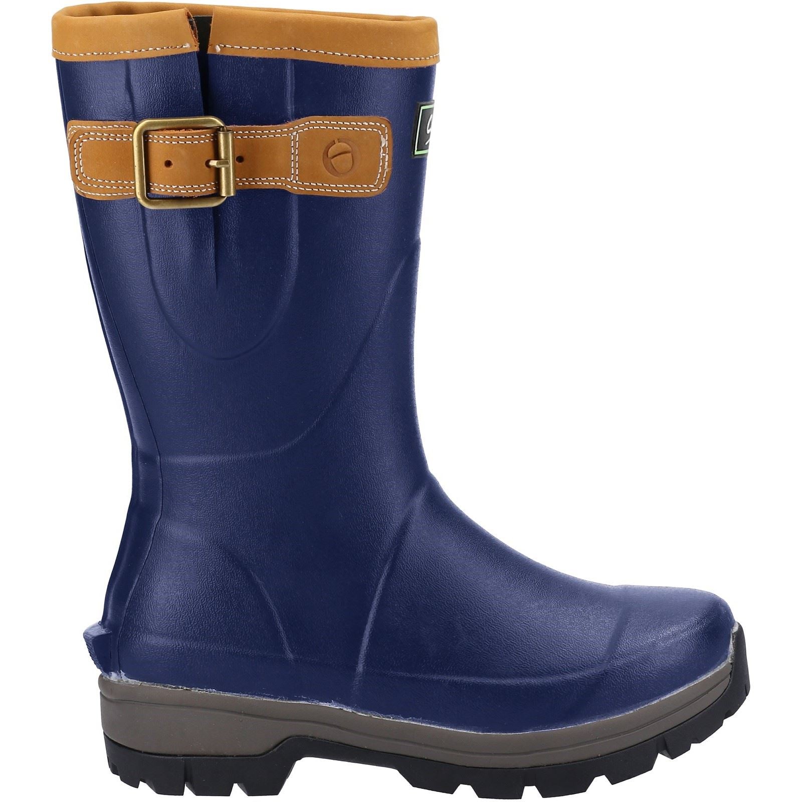 Cotswold Stratus Short Bottes De Pluie Pour Femmes En Caoutchouc Bleu Marine