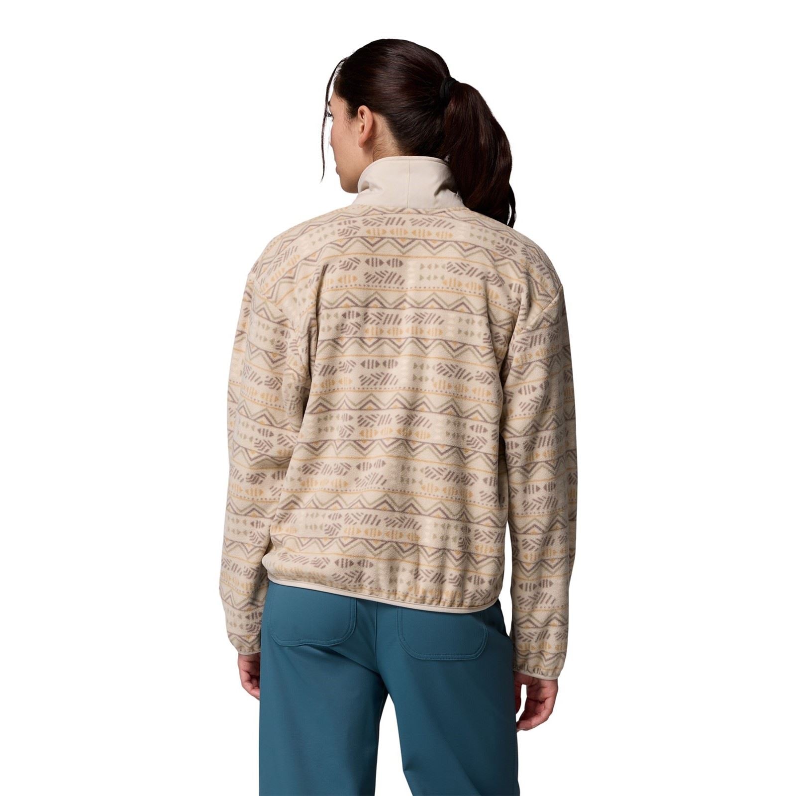 Columbia Sequoia Grove Printed Half Zip Pull En Polyester Pour Femme Marron
