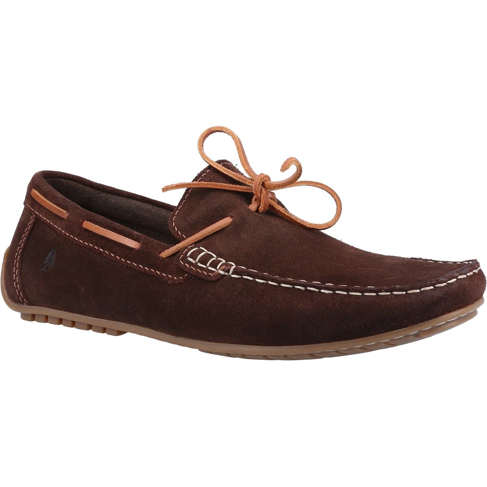 Hush Puppies Reuben Chaussures Bateau Marron En Daim Pour Hommes