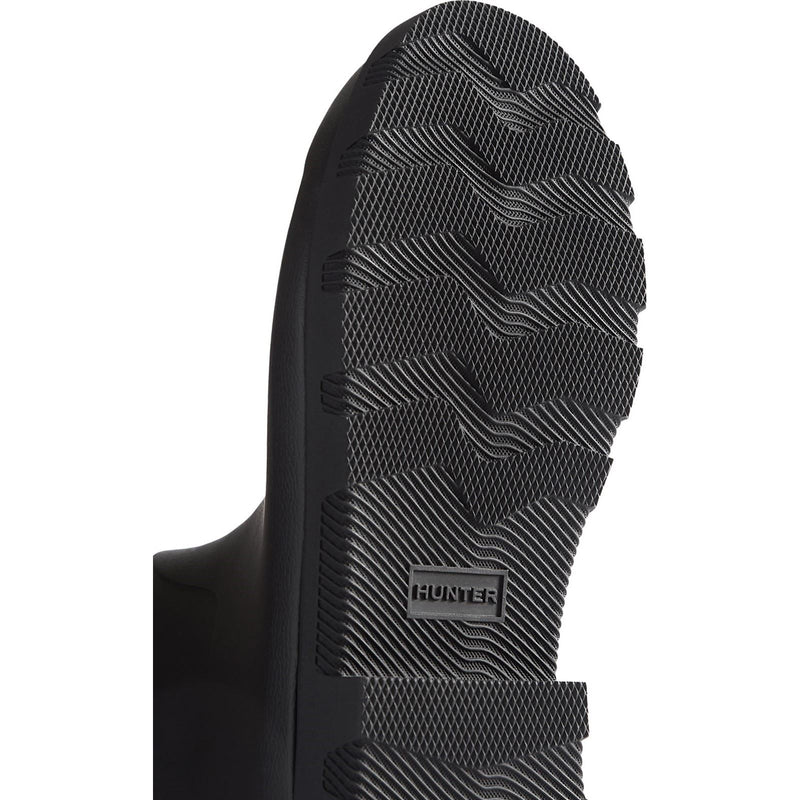 Hunter Downpour Adjustable Bottes De Pluie Noires En Caoutchouc Pour Hommes