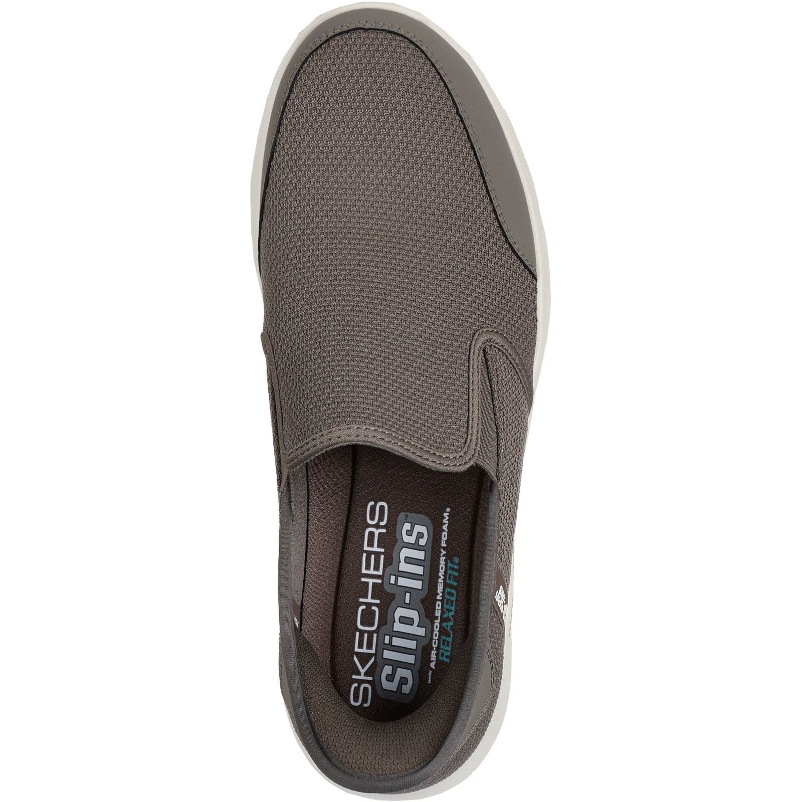 Skechers Equalizer 5.0 Drayze Sneakers Pour Hommes En Polyester De Couleur Taupe