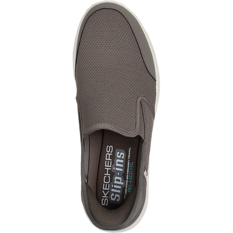 Skechers Equalizer 5.0 Drayze Sneakers Pour Hommes En Polyester De Couleur Taupe