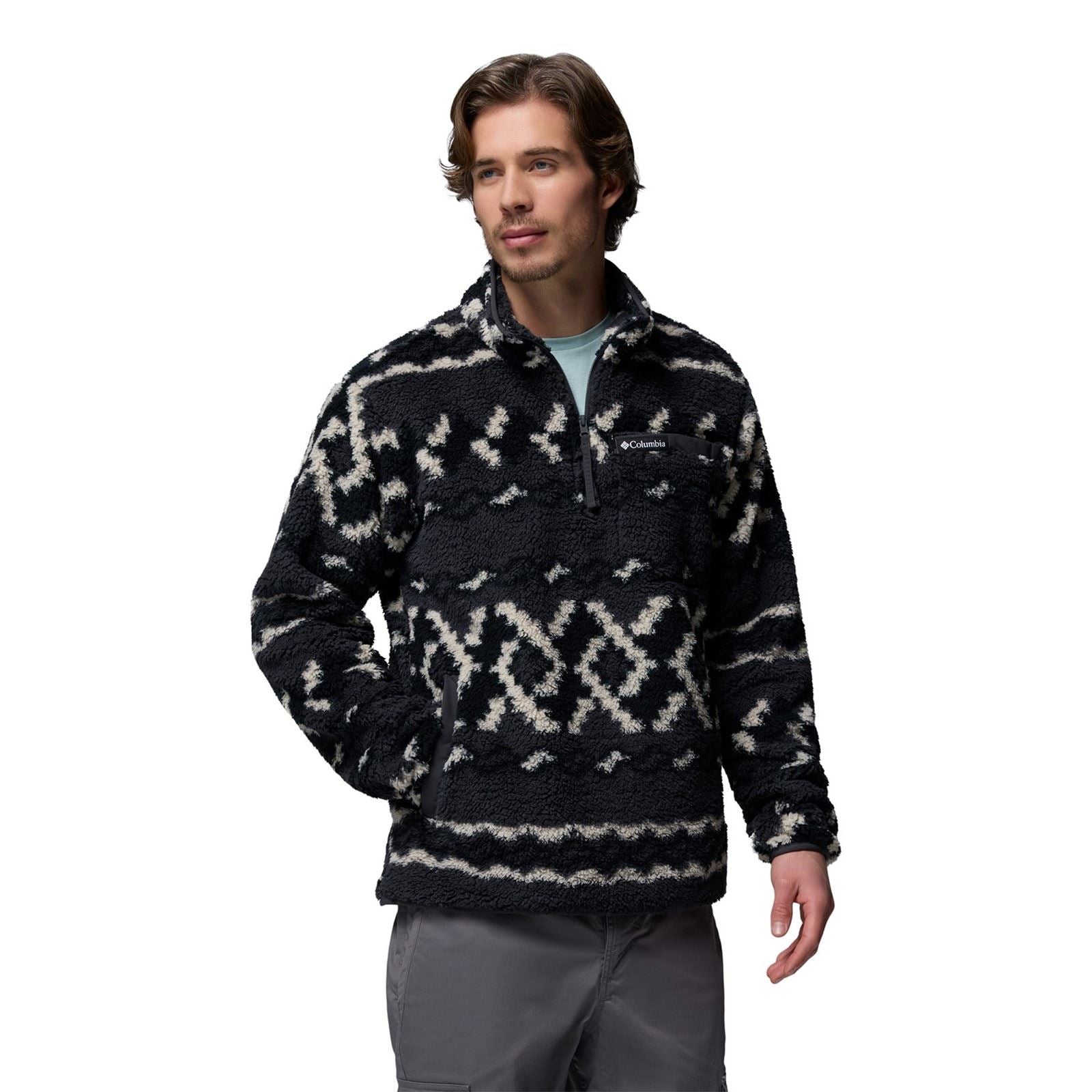 Columbia Rugged Ridge High Pile Half Zip Pull En Polaire Noir Pour Homme