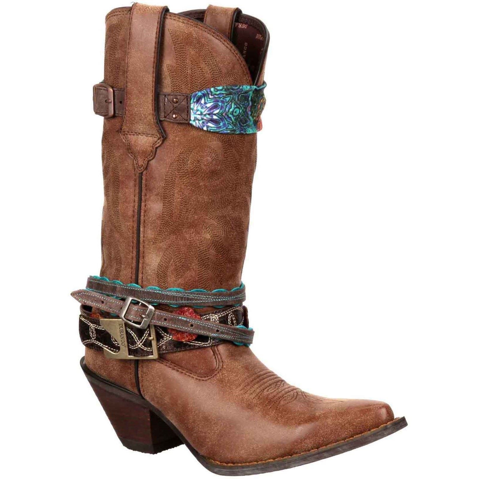 Durango Bottes Brunes Pour Femmes En Simili Cuir Crush