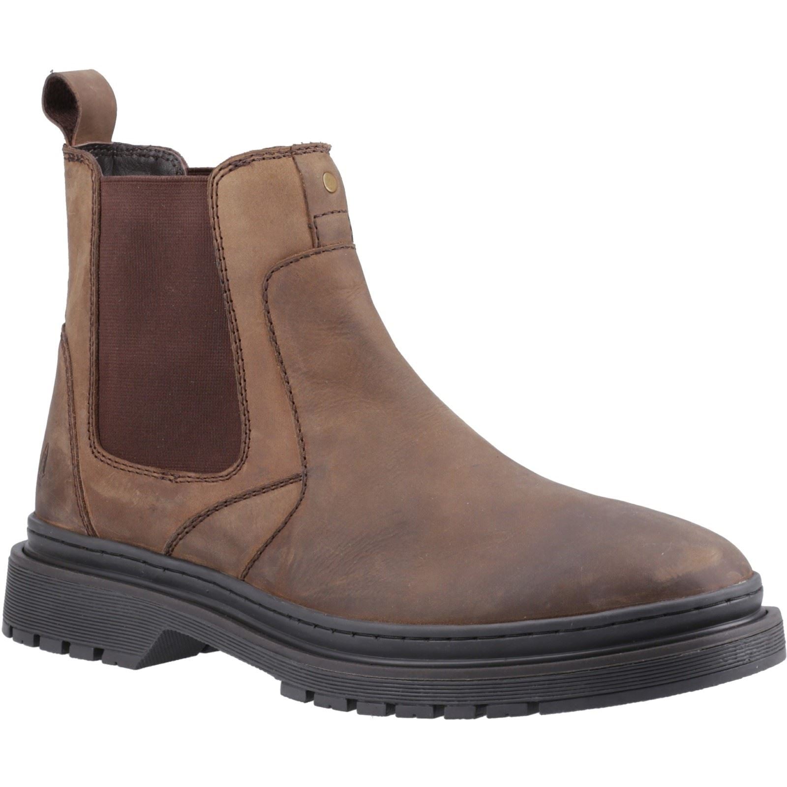 Hush Puppies Jamie Bottes En Cuir Marron Pour Homme