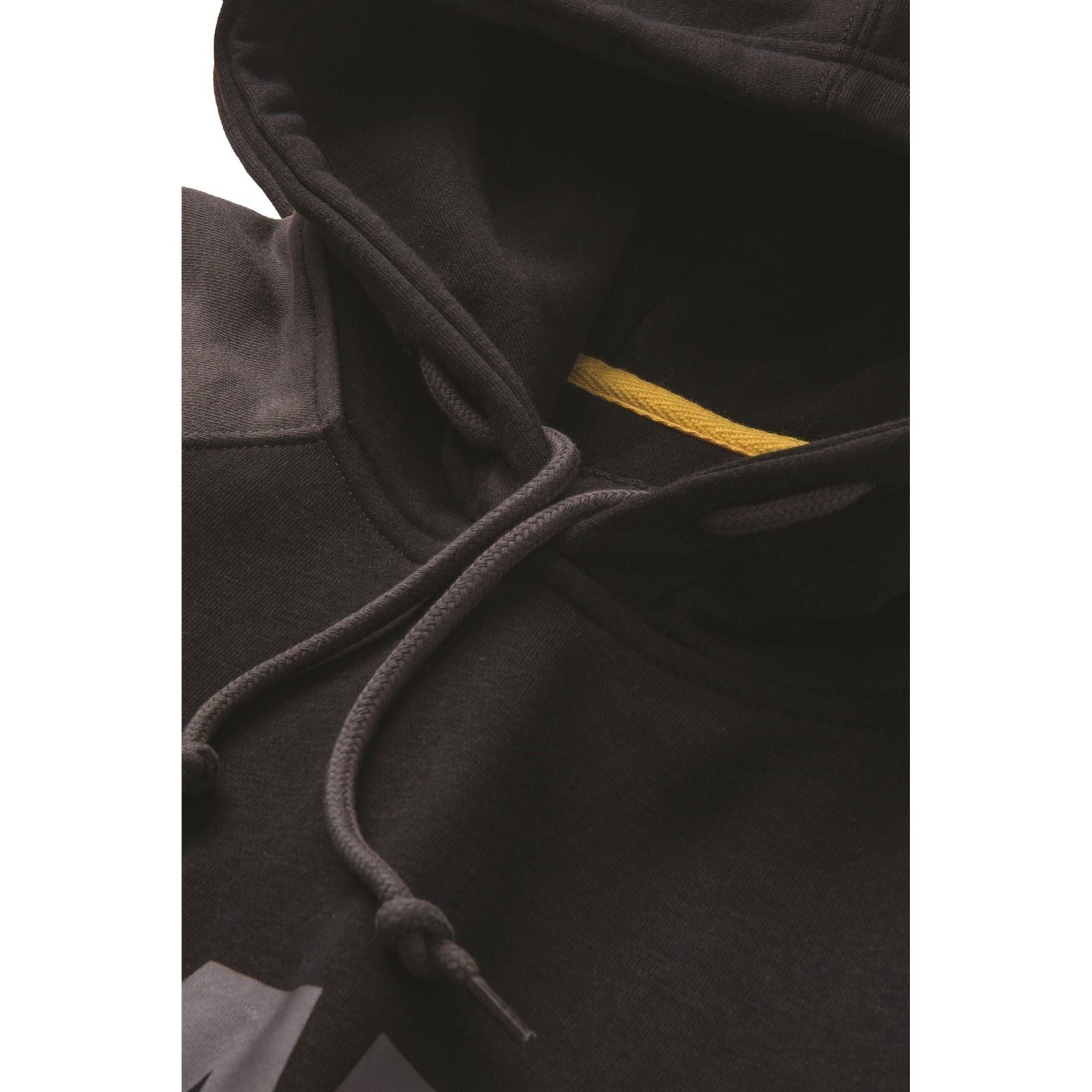 Caterpillar Raglan Sweatshirt À Capuche Noir En Coton Pour Homme
