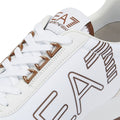EA7 Vintage Sneakers En Daim Blanc Pour Homme