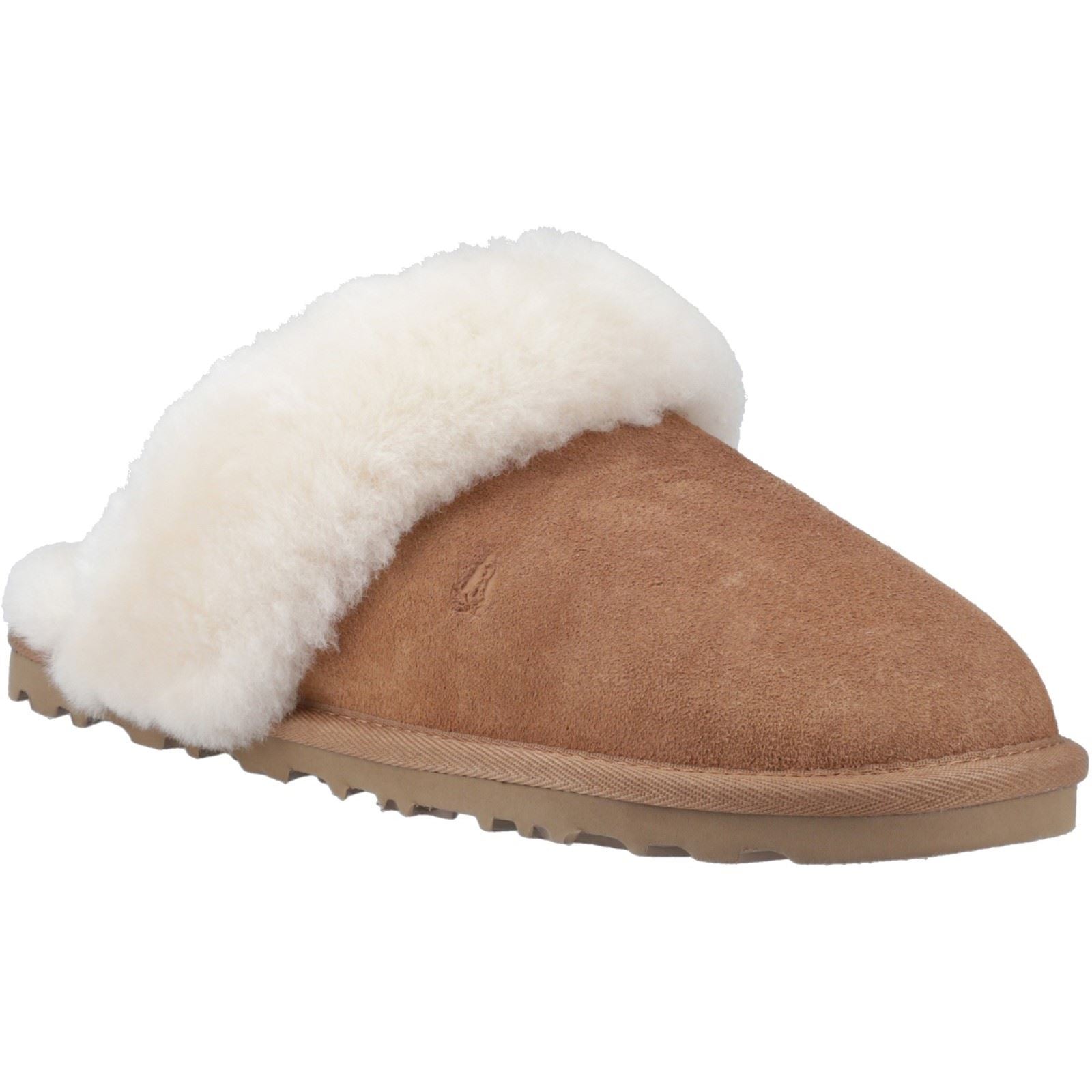 Hush Puppies Samantha Chaussons Pour Femmes En Daim Beige