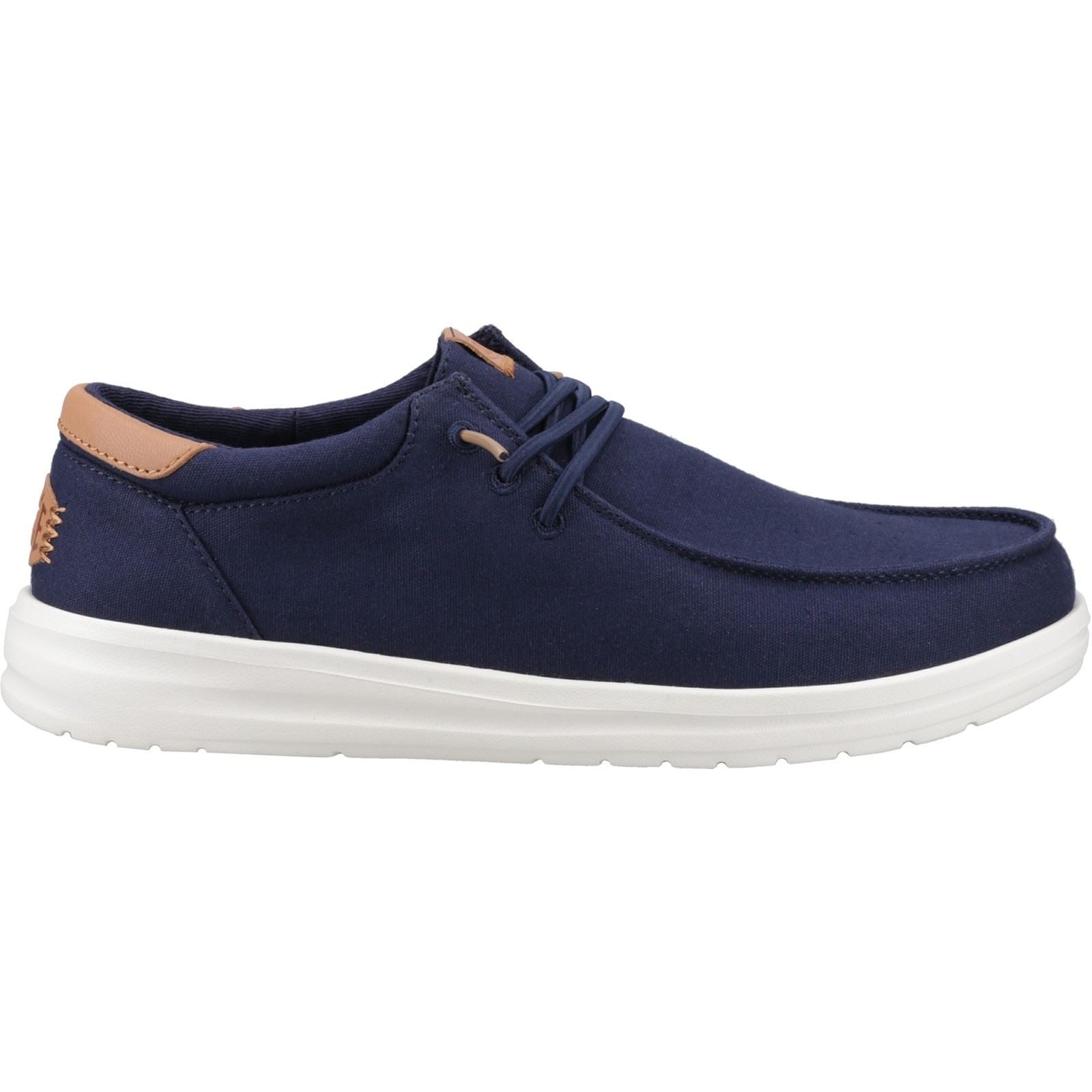 HEYDUDE Paul Canvas Chaussures Mocassins En Velours Homme Bleu Marine