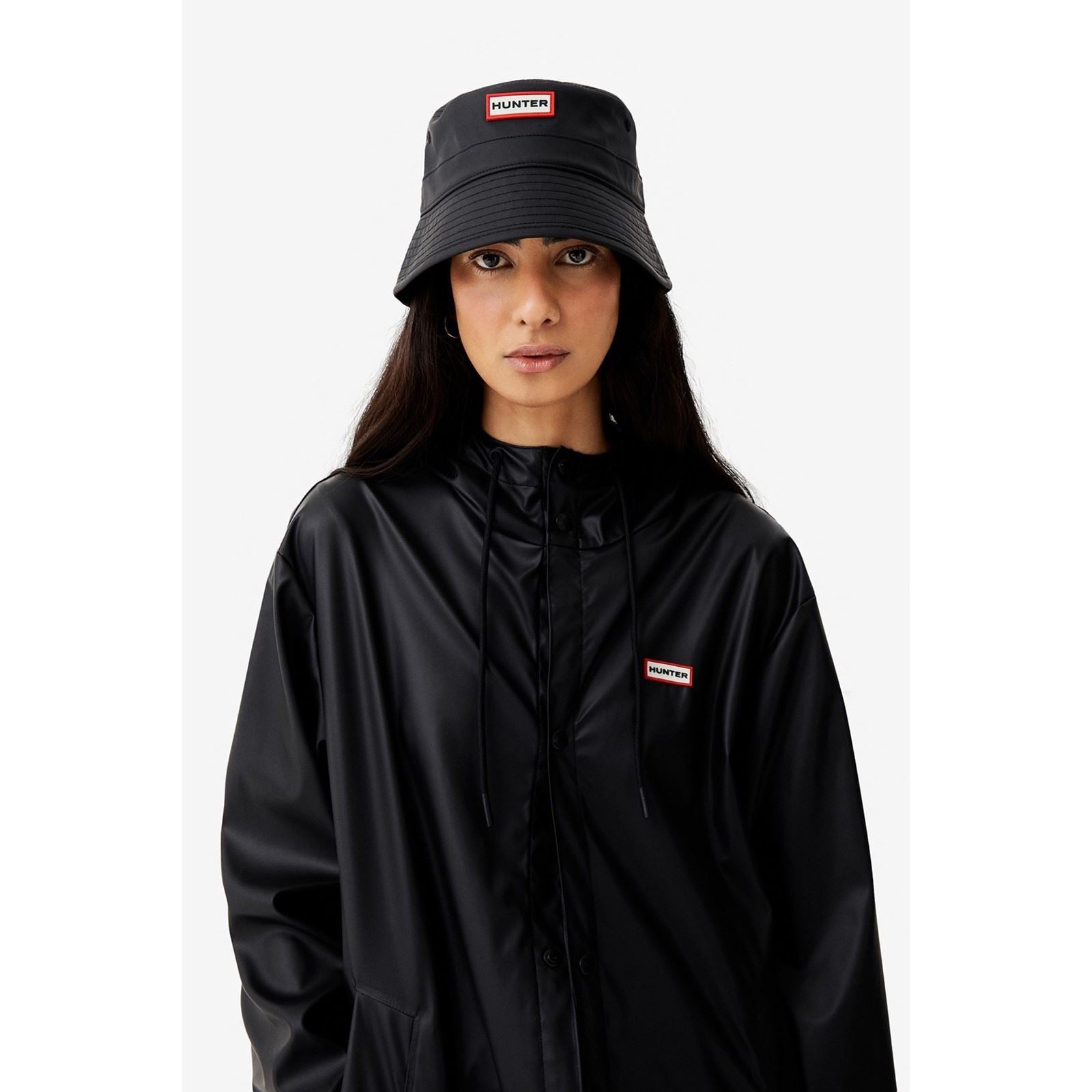 Hunter Izzy Hooded Veste Noire Unisexe Pour Adultes
