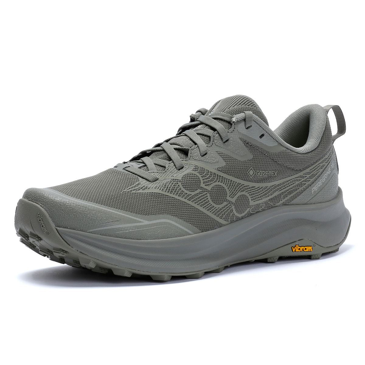 Saucony Peregrine 16 GTX Baskets Vertes Pour Hommes
