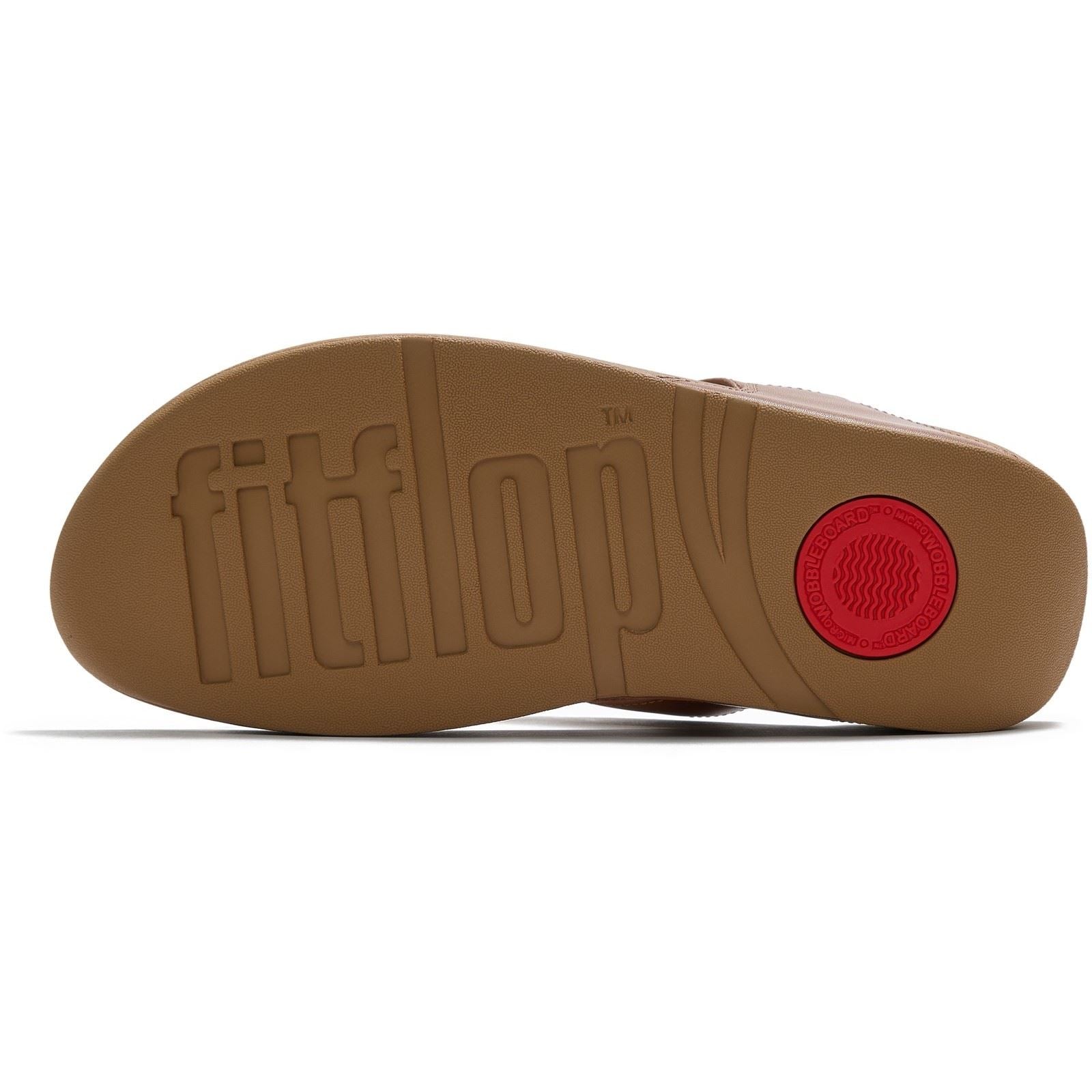 Fitflop Lulu Ultra-Jewel Toe-Post Sandales En Polyuréthane Pour Femmes En Brun Profond