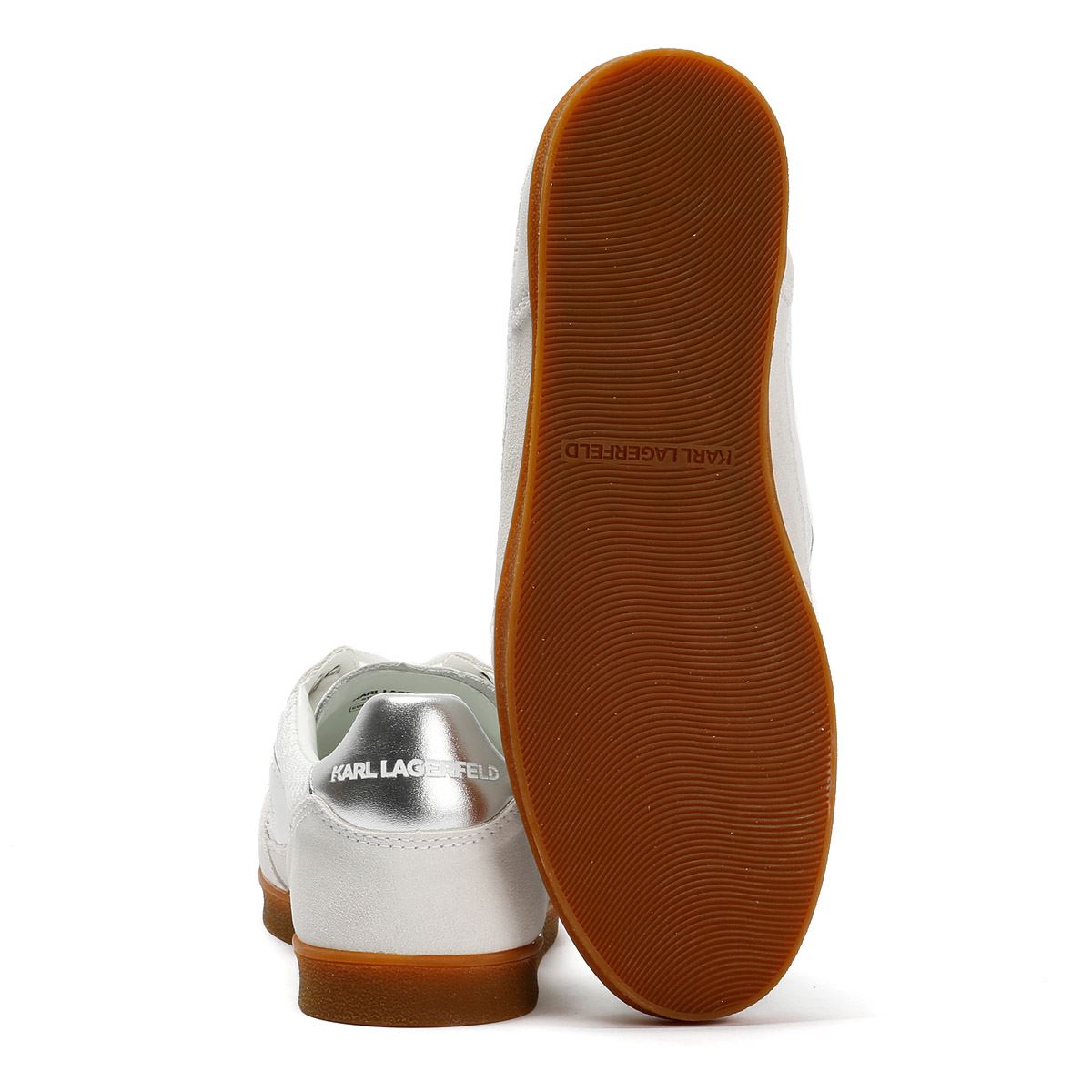 Karl Lagerfeld Kandidate Mesh Mix Baskets Blanches Pour Femmes