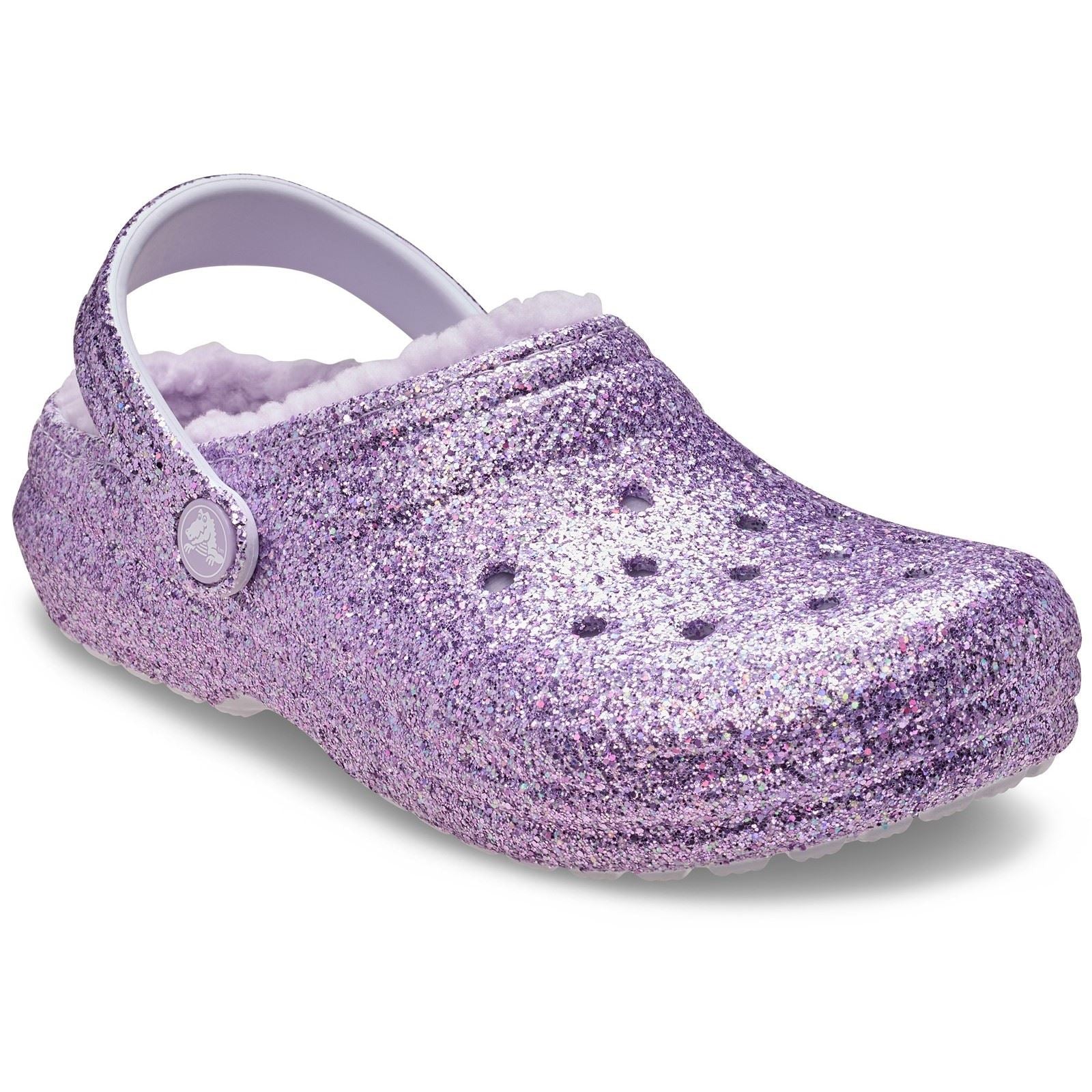 Crocs Classic Lined Sabots Violets En Mousse Thermoplastique Unisexe Pour Enfants