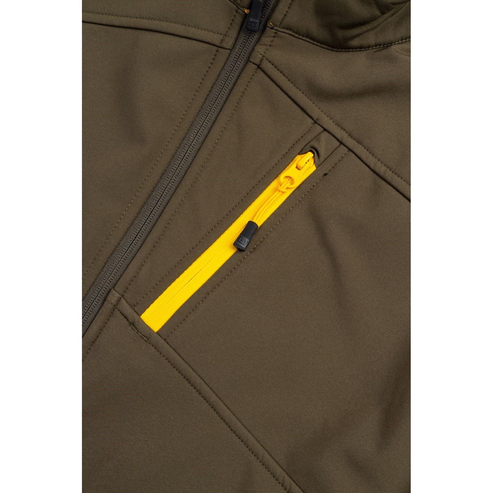 Caterpillar Essentials Shell Veste Softshell Verte Pour Homme