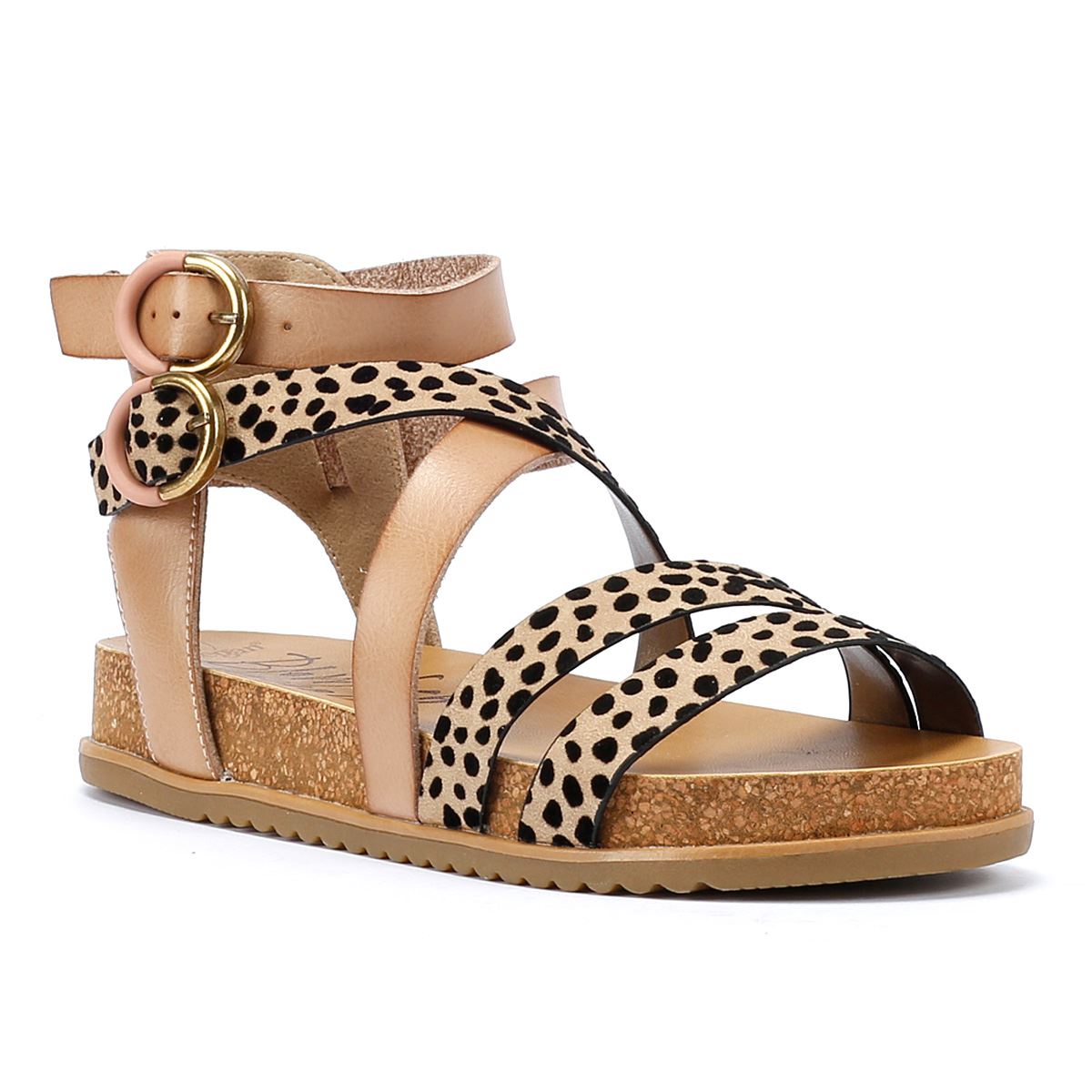 Blowfish Malibu Fandie Sandales Pour Femmes Imitation Léopard