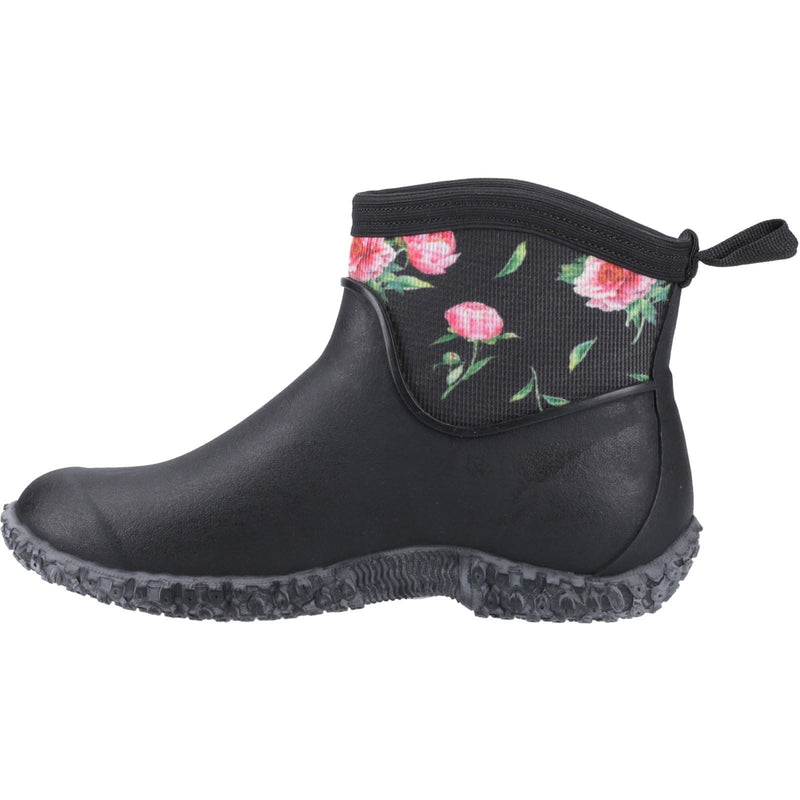 Muck Boots Muckster II Ankle Bottes En Caoutchouc Noires/Rose Style Wellington