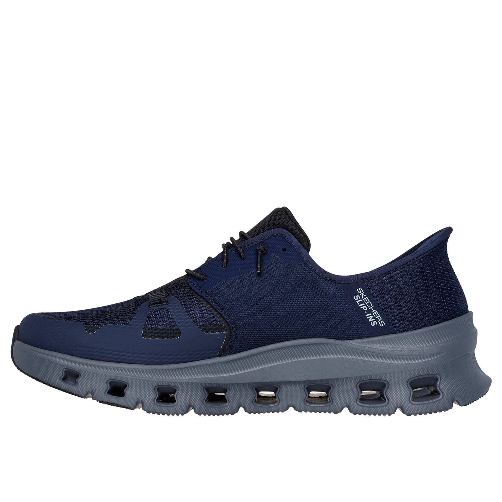 Skechers Glide-Step Pro Sneakers Homme En Textile Bleu Marine/Anthracite