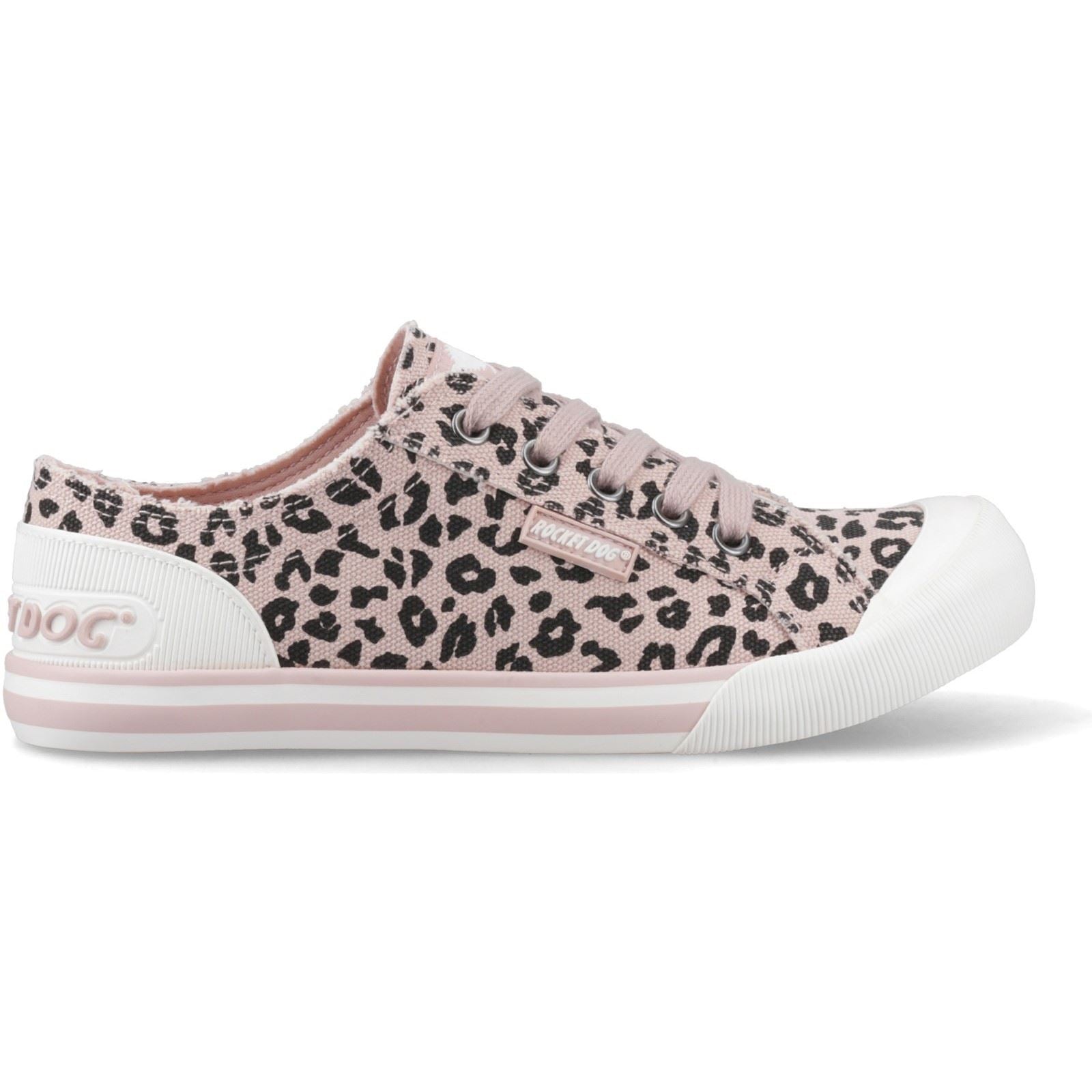 Rocket Dog Jazzin Leon Baskets En Coton Pour Femmes Rose Clair