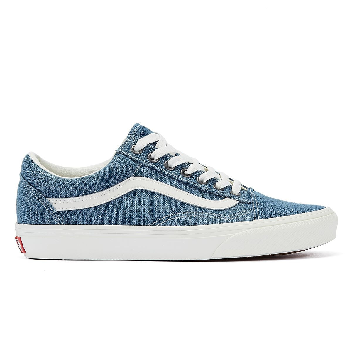 Vans Old Skool Baskets En Denim Bleu/Blanc À Motif En Filigrane