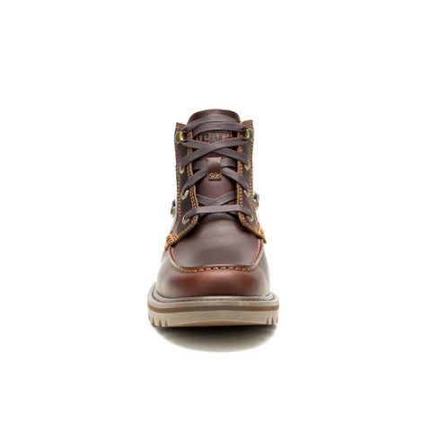 Caterpillar Colorado Boat Mid Bottes En Cuir Pour Hommes Marron