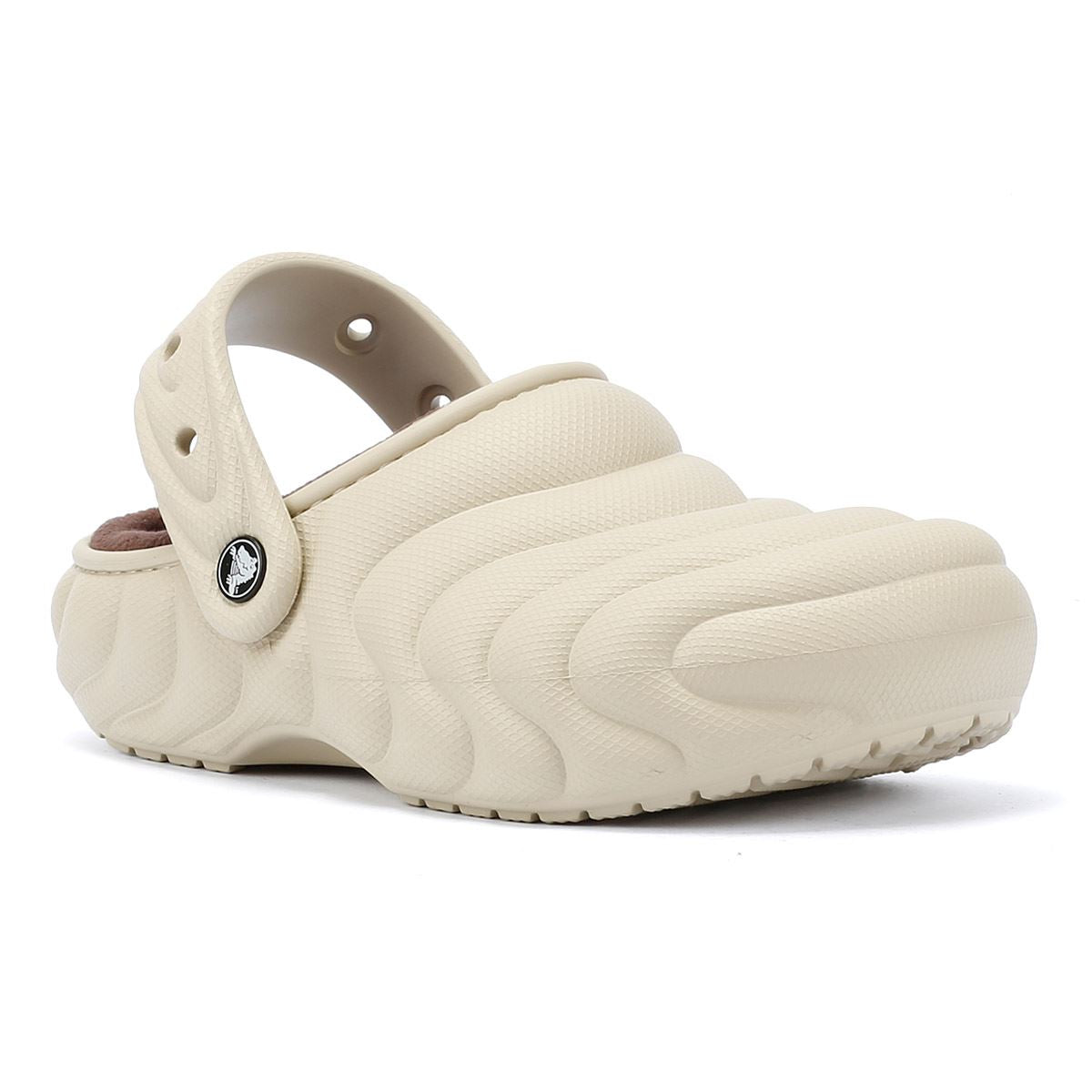 Crocs Classic Lined Overpuff Chaussures Beige Pour Femmes