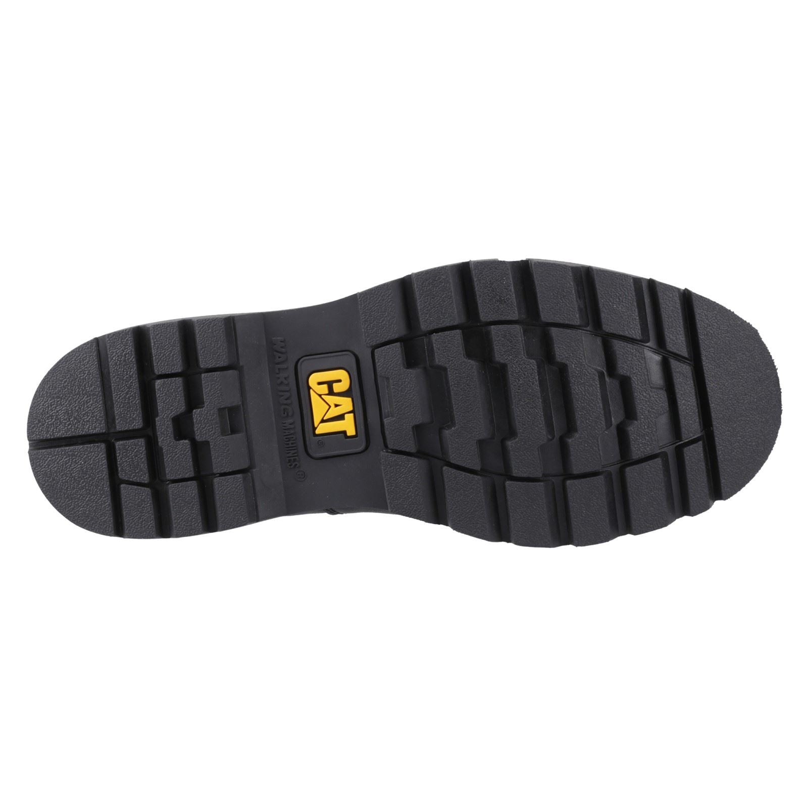 Caterpillar Colorado Moc Toe Low Chaussures Noires En Cuir Pour Homme À Lacets